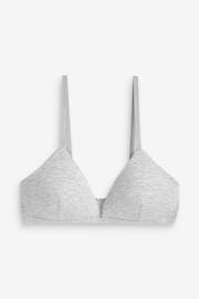Navy Blue/Grey Marl/White Pad Non Wire First Bras 3 Pack - Image 5 of 12