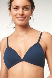 Navy Blue/Grey Marl/White Pad Non Wire First Bras 3 Pack - Image 10 of 12