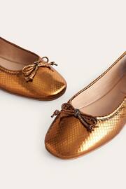 Boden Brown Kitty Flexi Sole Ballet Pumps - Image 3 of 4