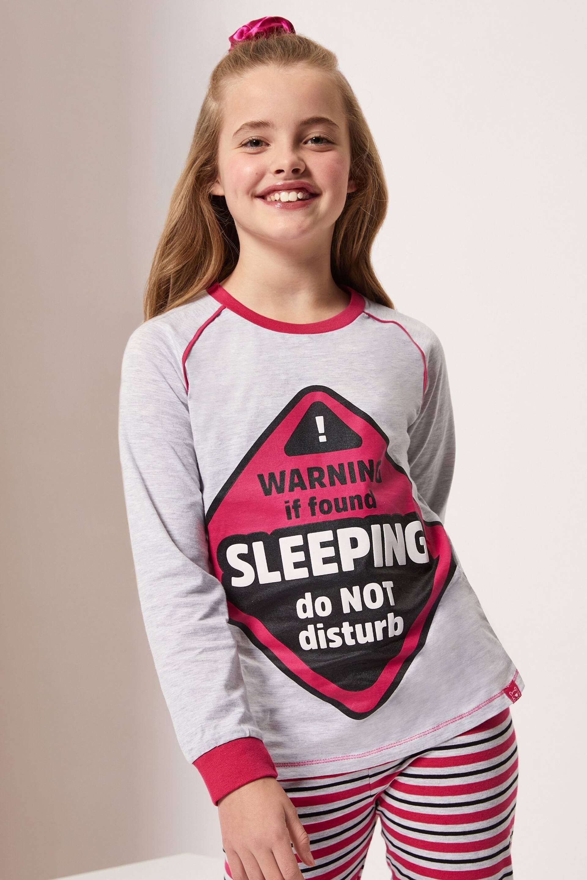 Harry Bear Red Sleeping Slogan Pyjamas - Image 3 of 4