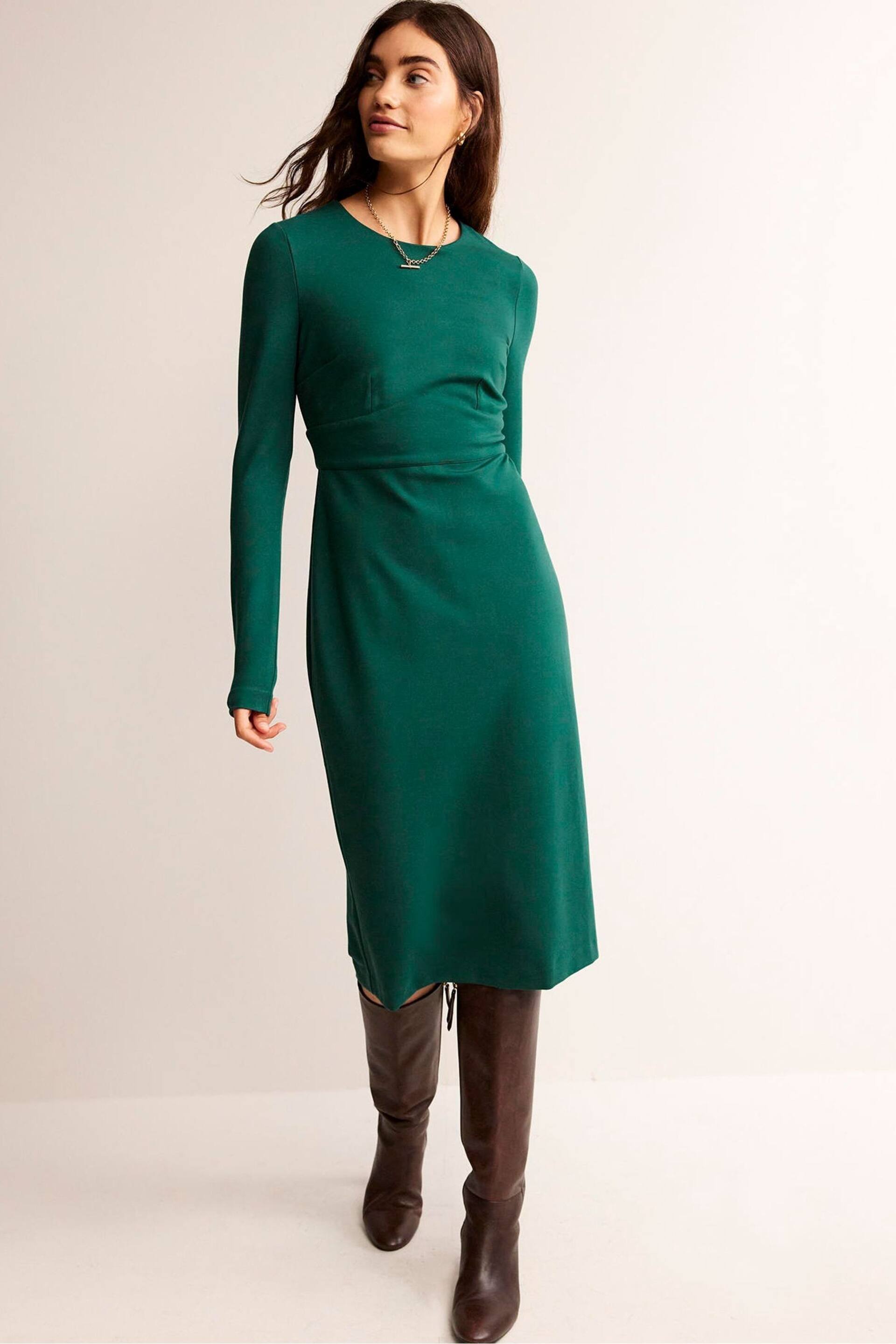 Boden Green Nadia Jersey Midi Dress - Image 4 of 6