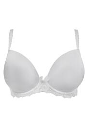 Pour Moi White Padded Flora Plunge Push Up T-Shirt Bra - Image 4 of 5