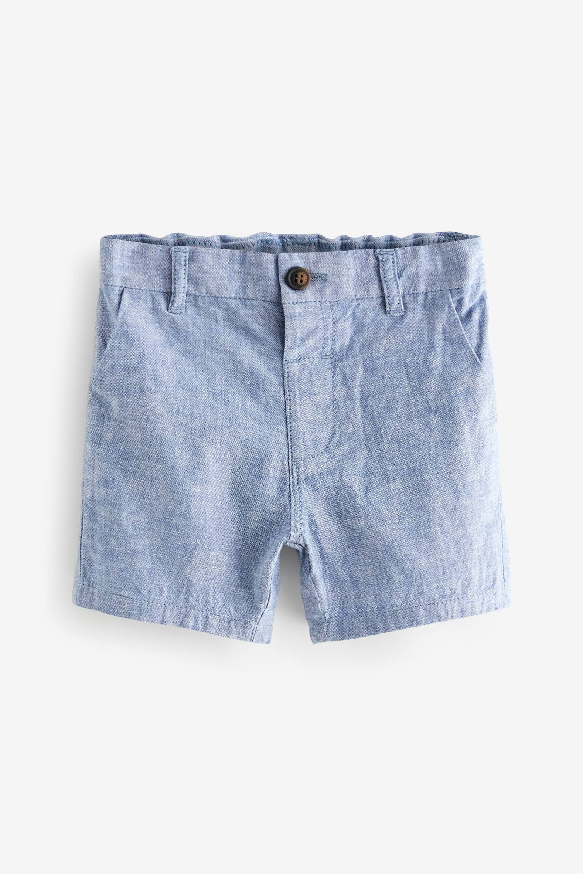 Chambray Blue Chinos Shorts (3mths-7yrs) - Image 5 of 7