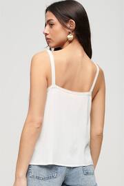 Superdry White Embroidered Cami Top - Image 2 of 5
