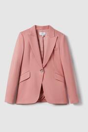 Reiss Pink Millie Tailored Single Breasted Suit Blazer - Image 2 of 7