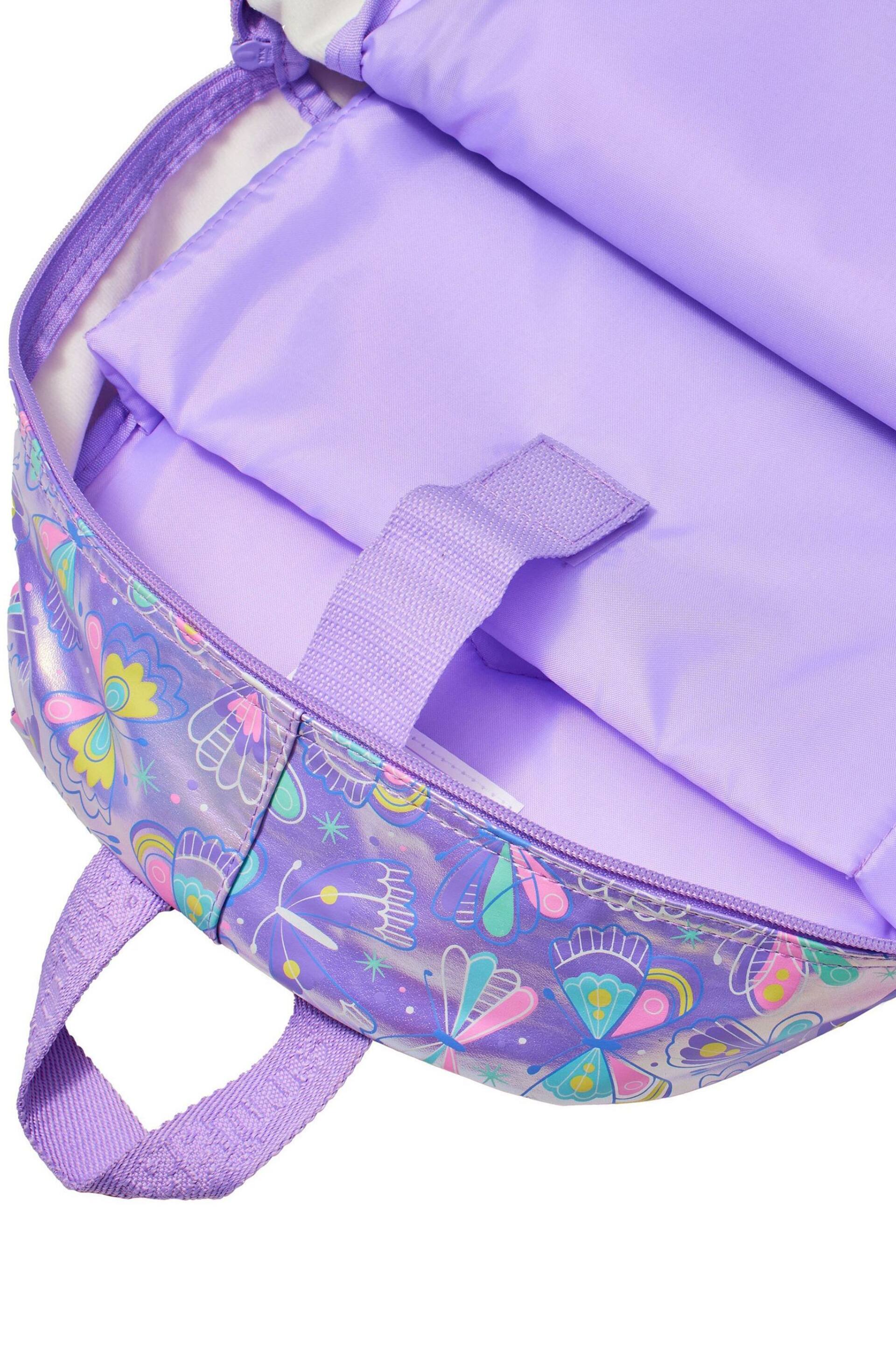 Smiggle Purple Flutter Classic Backpack - Image 3 of 3