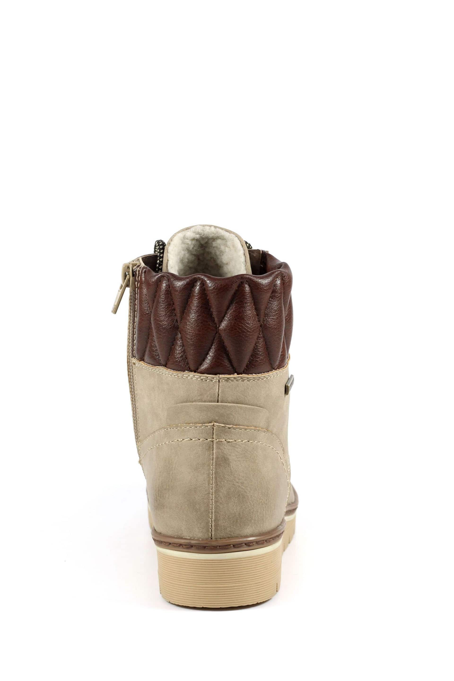 Lunar Natural Roberta Stone Waterproof Ankle Boots - Image 7 of 8