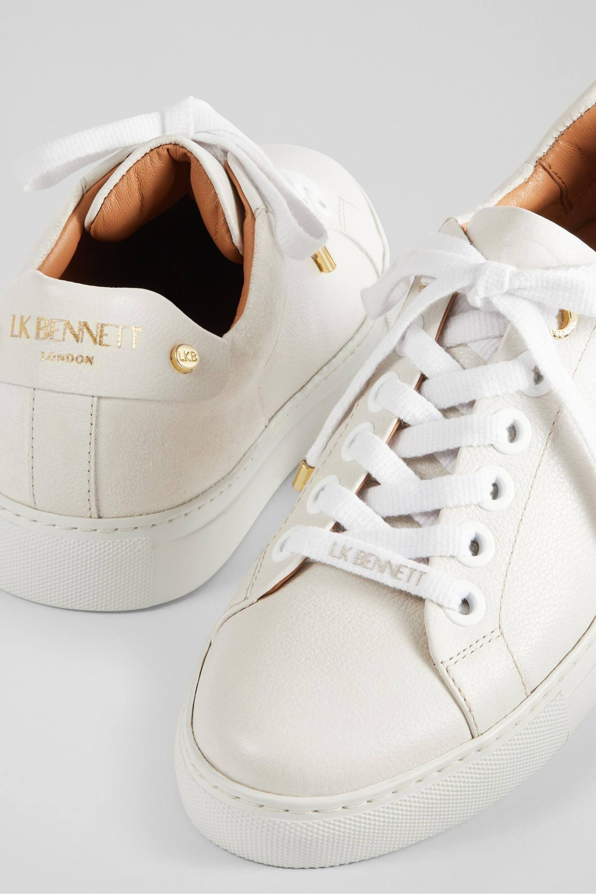 LK Bennett Signature Leather Trainers - Image 4 of 7