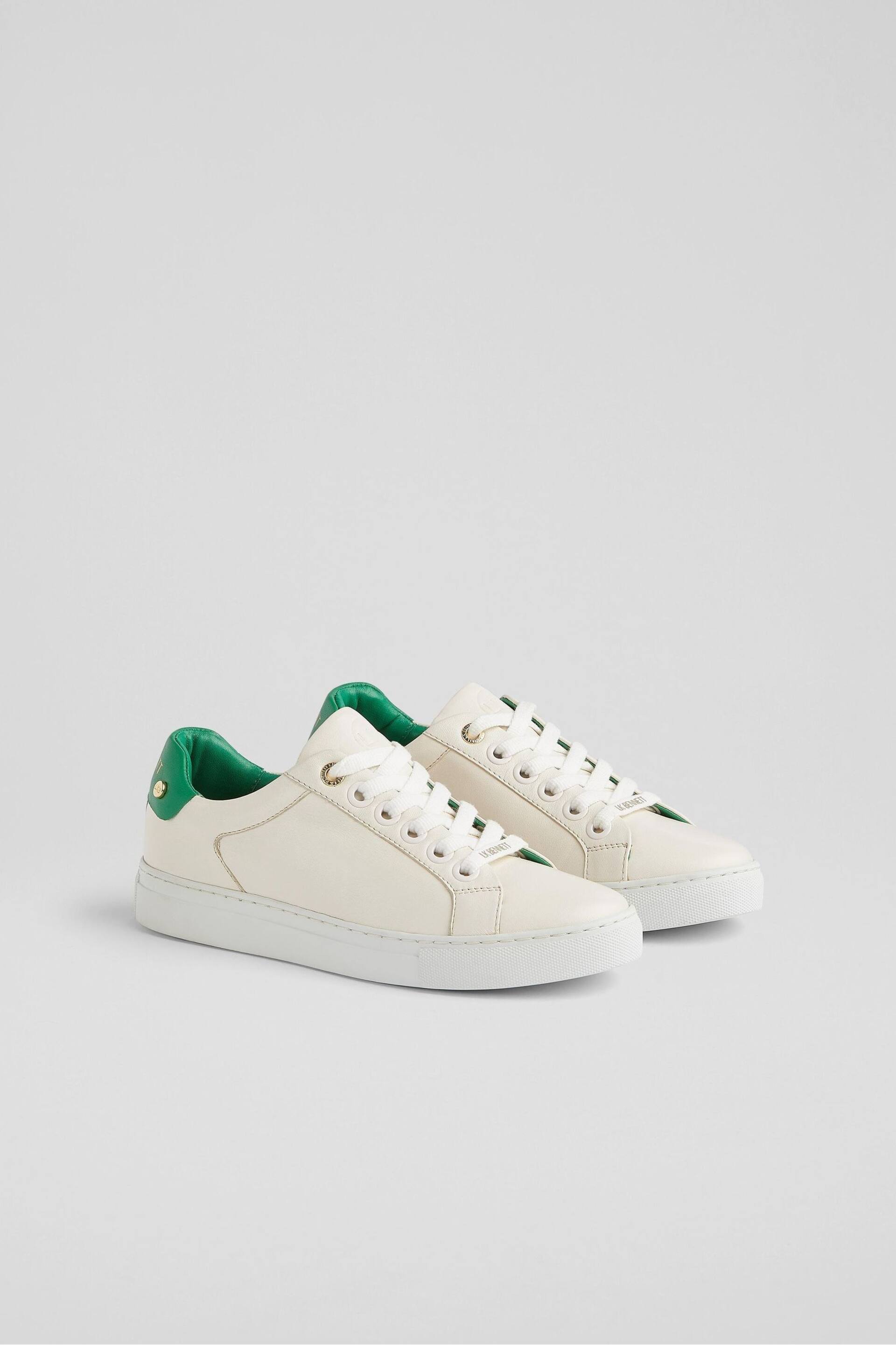 LK Bennett Signature Leather Trainers - Image 5 of 7