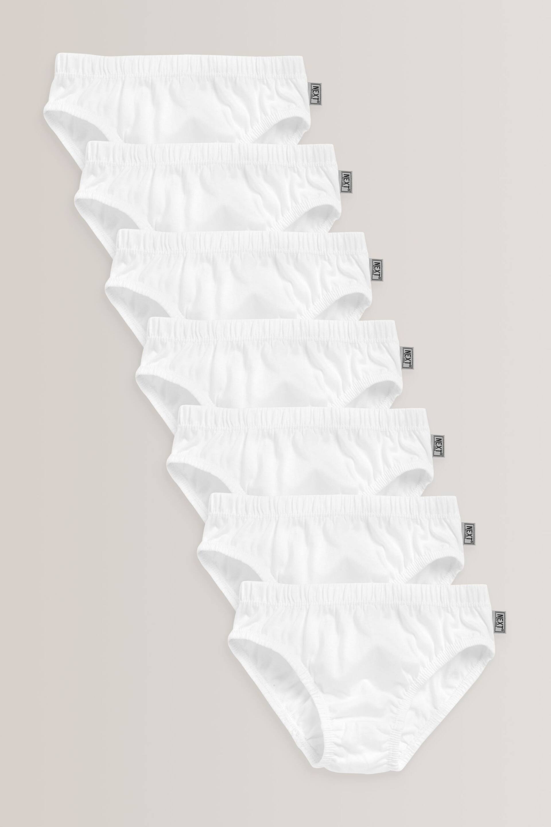 White 7 Pack Briefs (1.5-16yrs) - Image 1 of 3