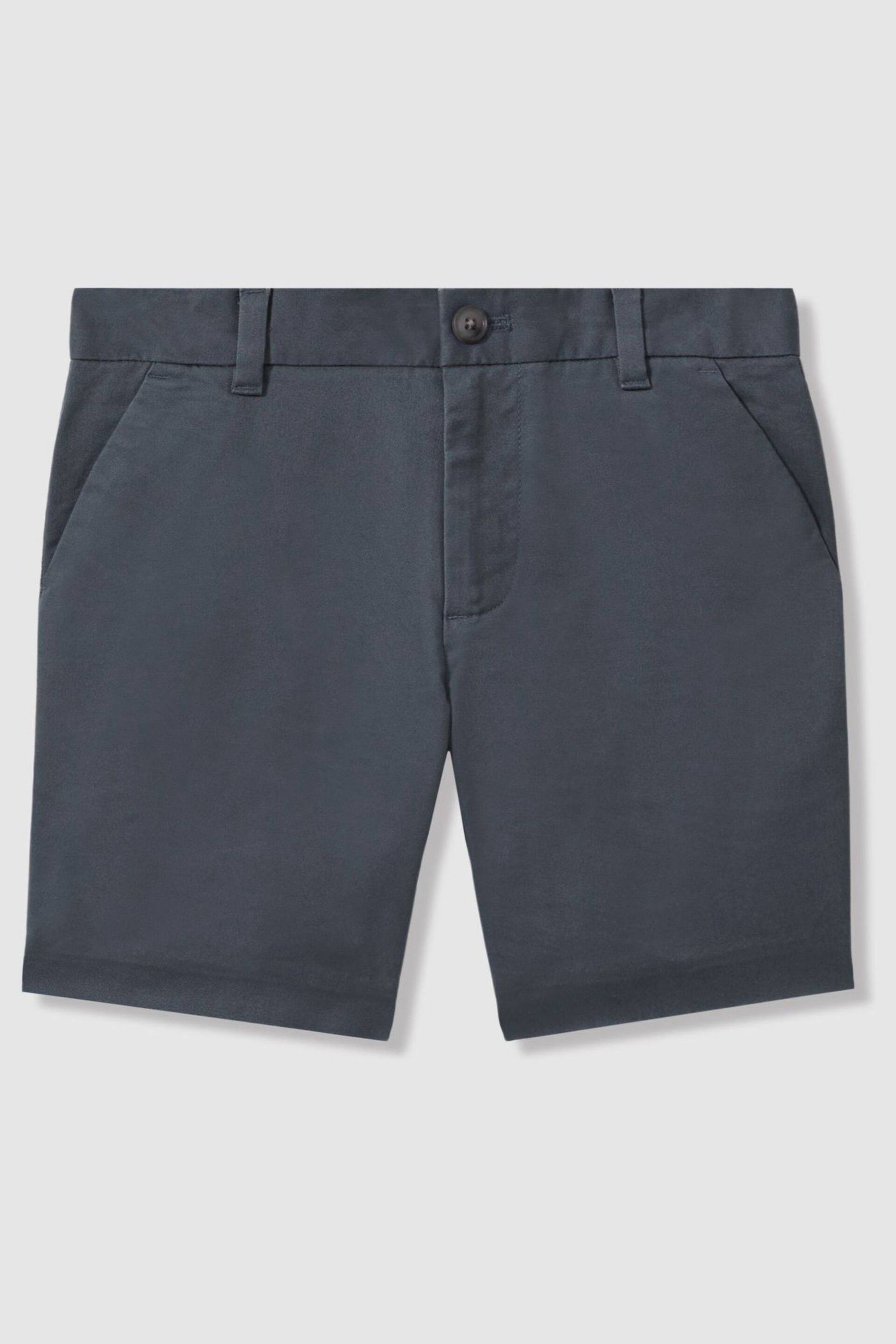 Reiss Airforce Blue Wicket Senior Casual Chino Shorts - Image 2 of 6