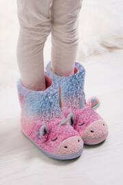 Totes Pink Kids Dino Boot Slippers - Image 1 of 5