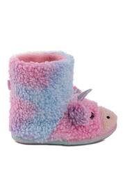 Totes Pink Kids Dino Boot Slippers - Image 2 of 5