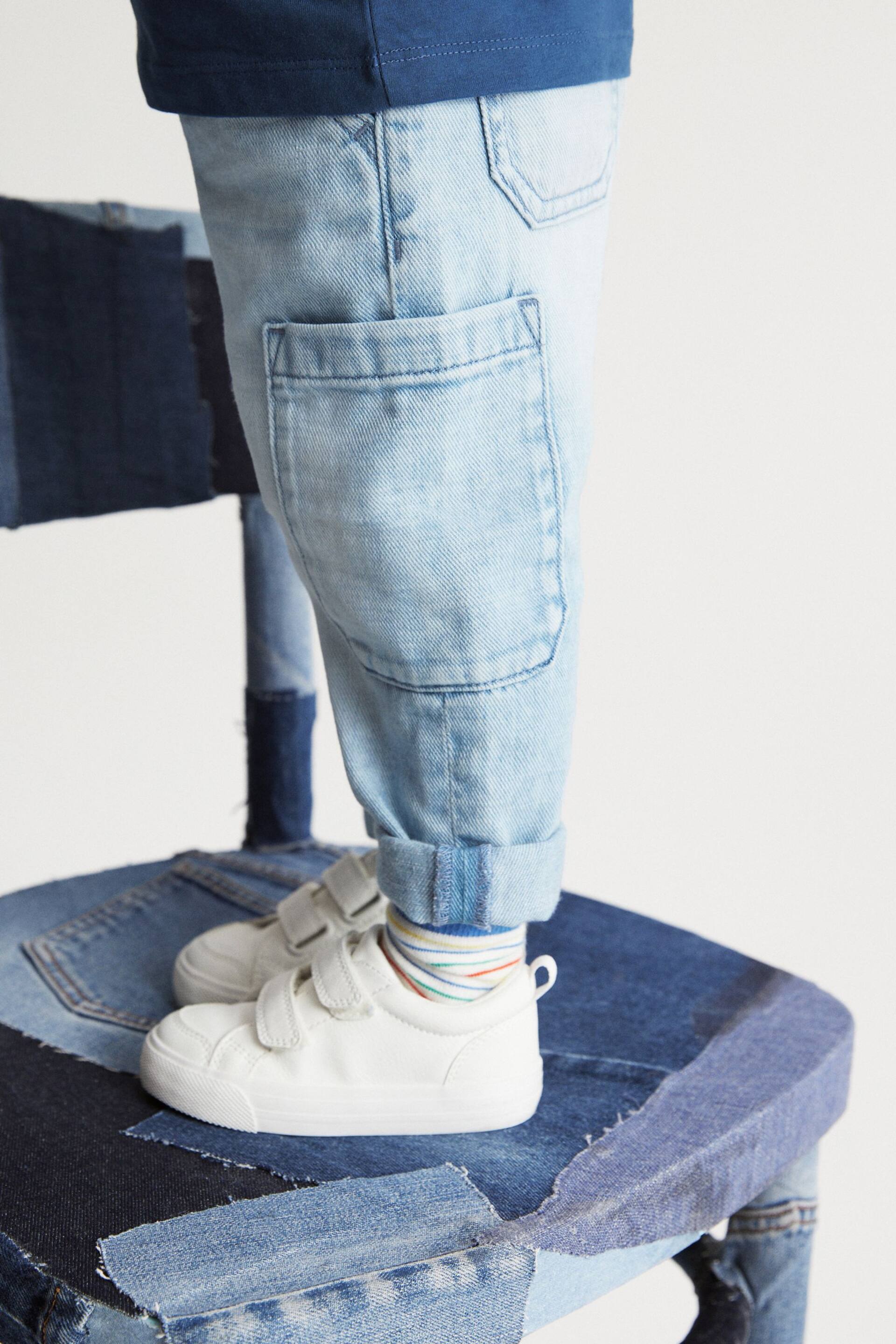 Light Blue Denim Utility Jeans (3mths-7yrs) - Image 4 of 7