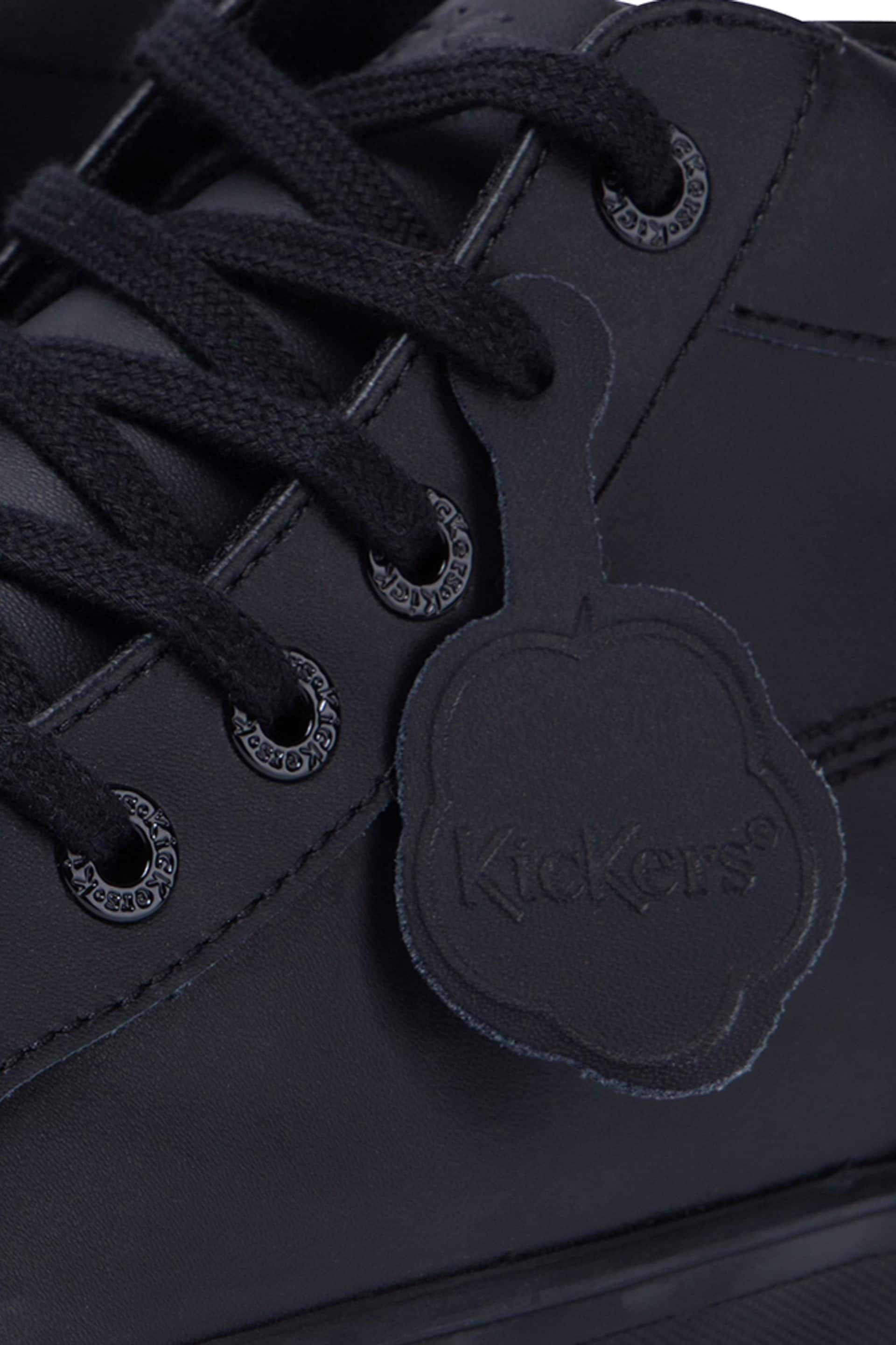 Kickers Black Tovni Hi Leather Shoes - Image 5 of 6