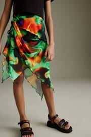 Multi Printed Asymmetric Skirt (3-16yrs) - Image 2 of 7