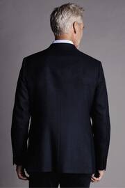 Charles Tyrwhitt Blue Slim Fit Twill Wool Jacket - Image 2 of 5