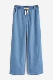 Mid Blue Lightweight Denim Wide Leg Jeans - Image 5 of 6