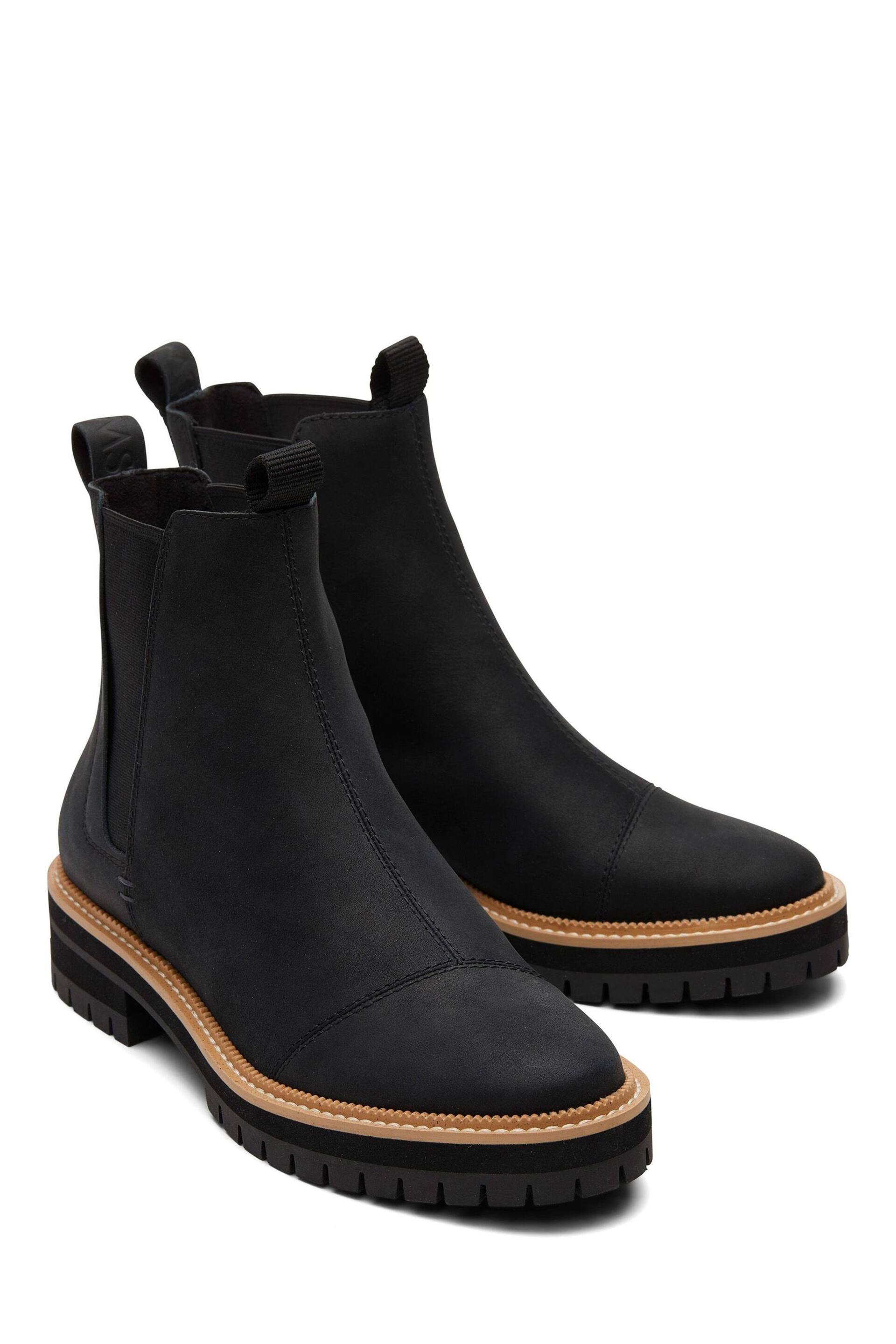TOMS Dakota Water Resistant Leather with Faux Fur Boots - Image 4 of 7