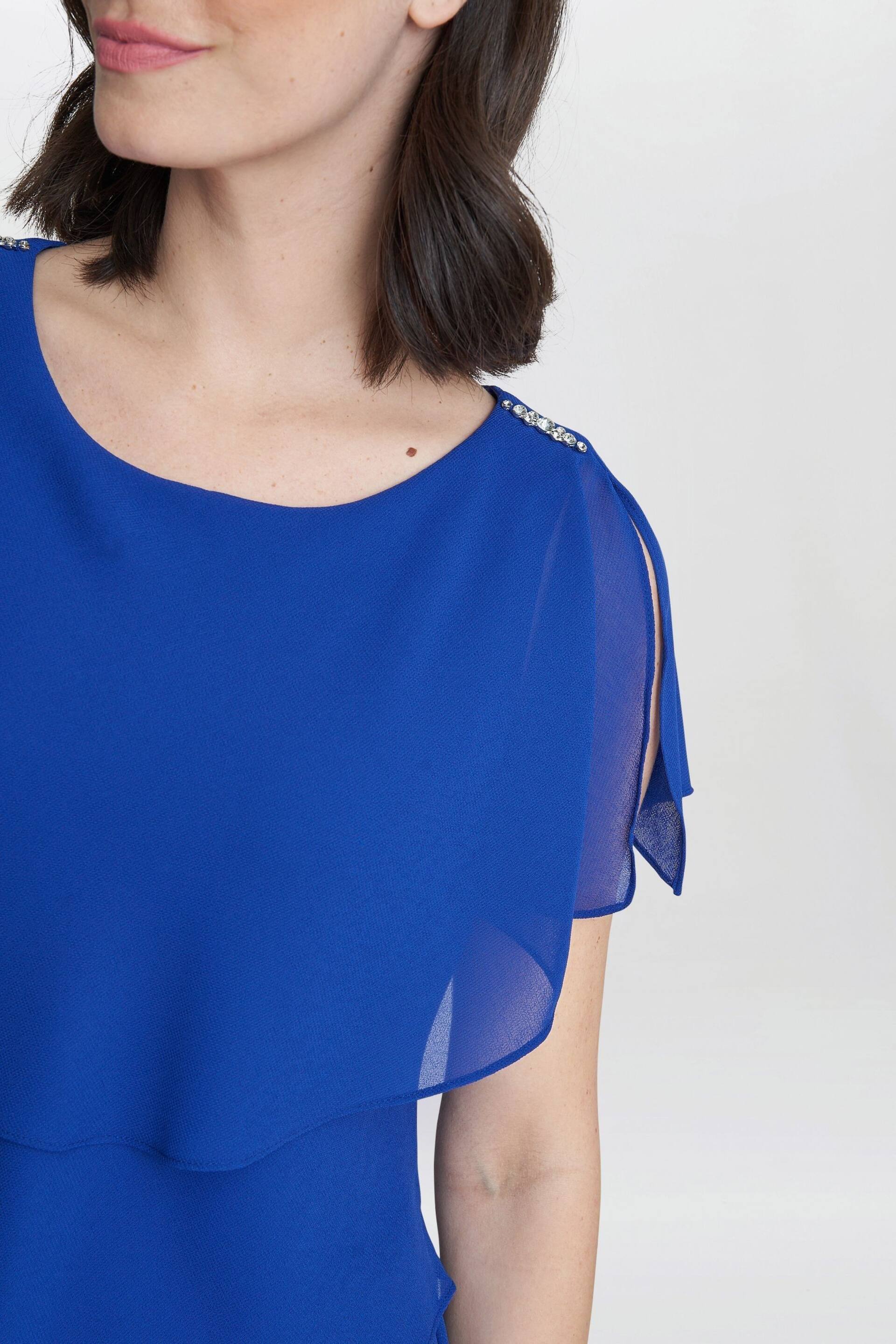 Tessa Midi Tiered Dress With Shoulder Trim - Image 4 of 4