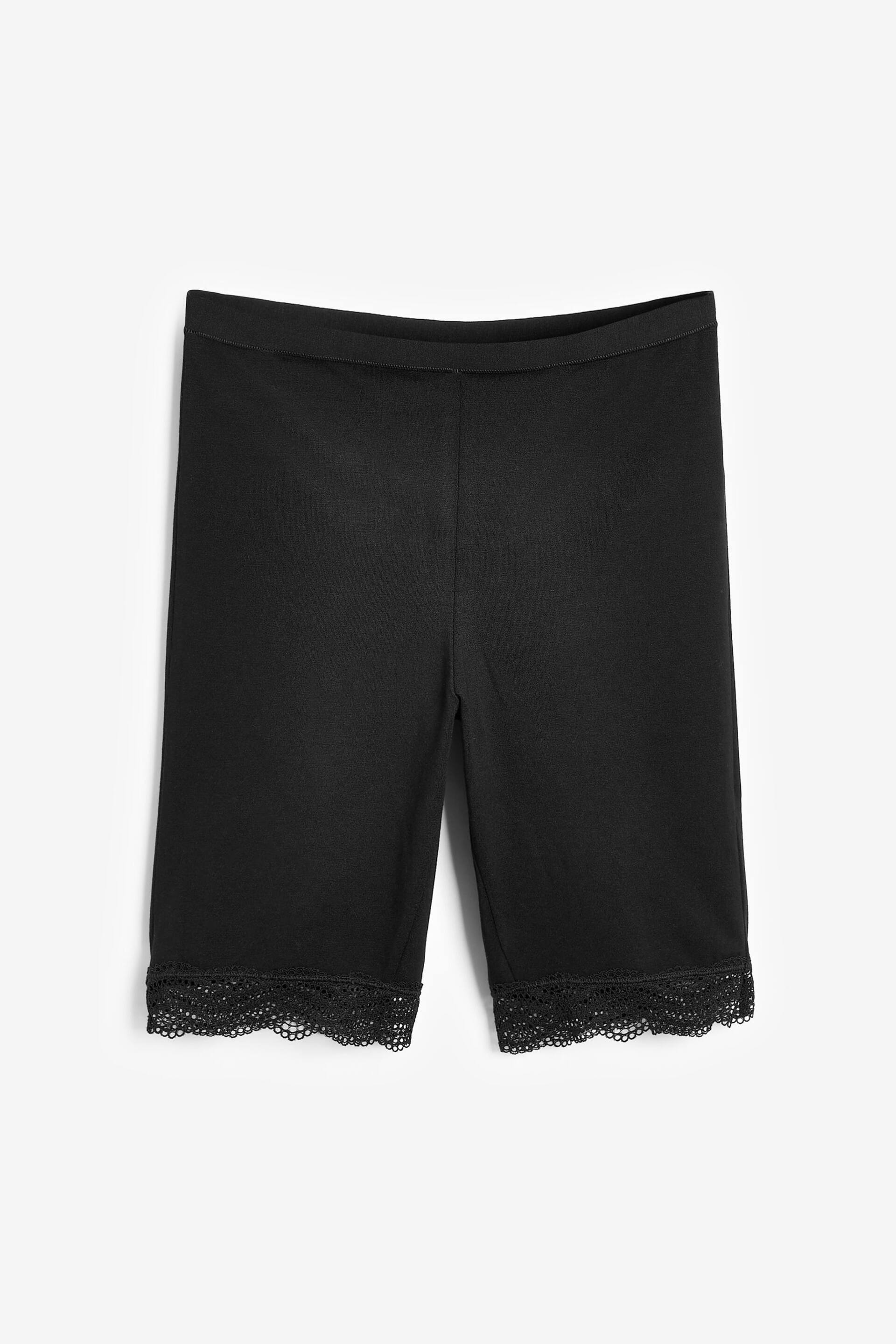 Black Cotton Blend Anti-Chafe Shorts 2 Pack - Image 3 of 6
