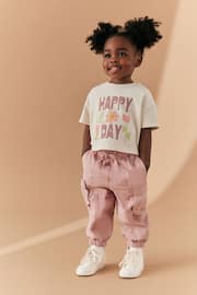 Pink Cargo Trousers and T-Shirt Set (3mths-7yrs) - Image 2 of 9