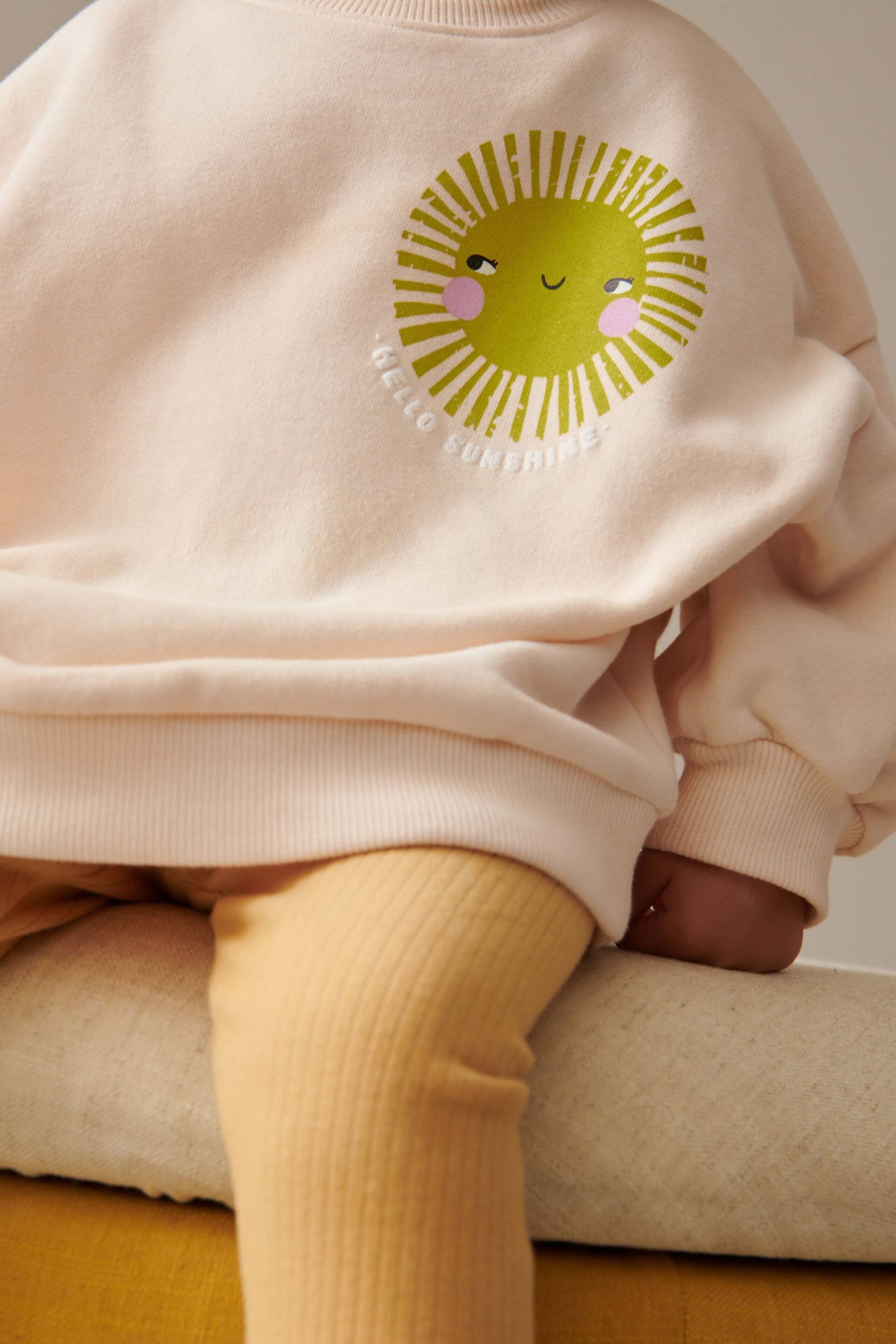 Yellow Relaxed Fit Sweater And Leggings Set (3mths-7yrs) - Image 3 of 6