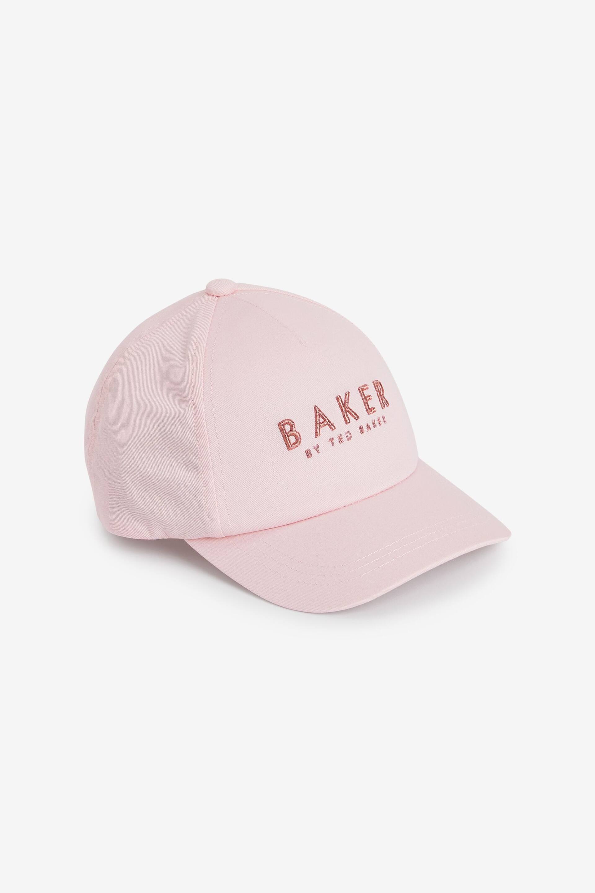 Baker by Ted Baker Girls Pink Twill Baseball Cap - Image 1 of 5