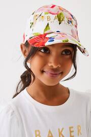 Baker by Ted Baker Girls Floral Twill Embroidered Baseball Cap - Image 5 of 6