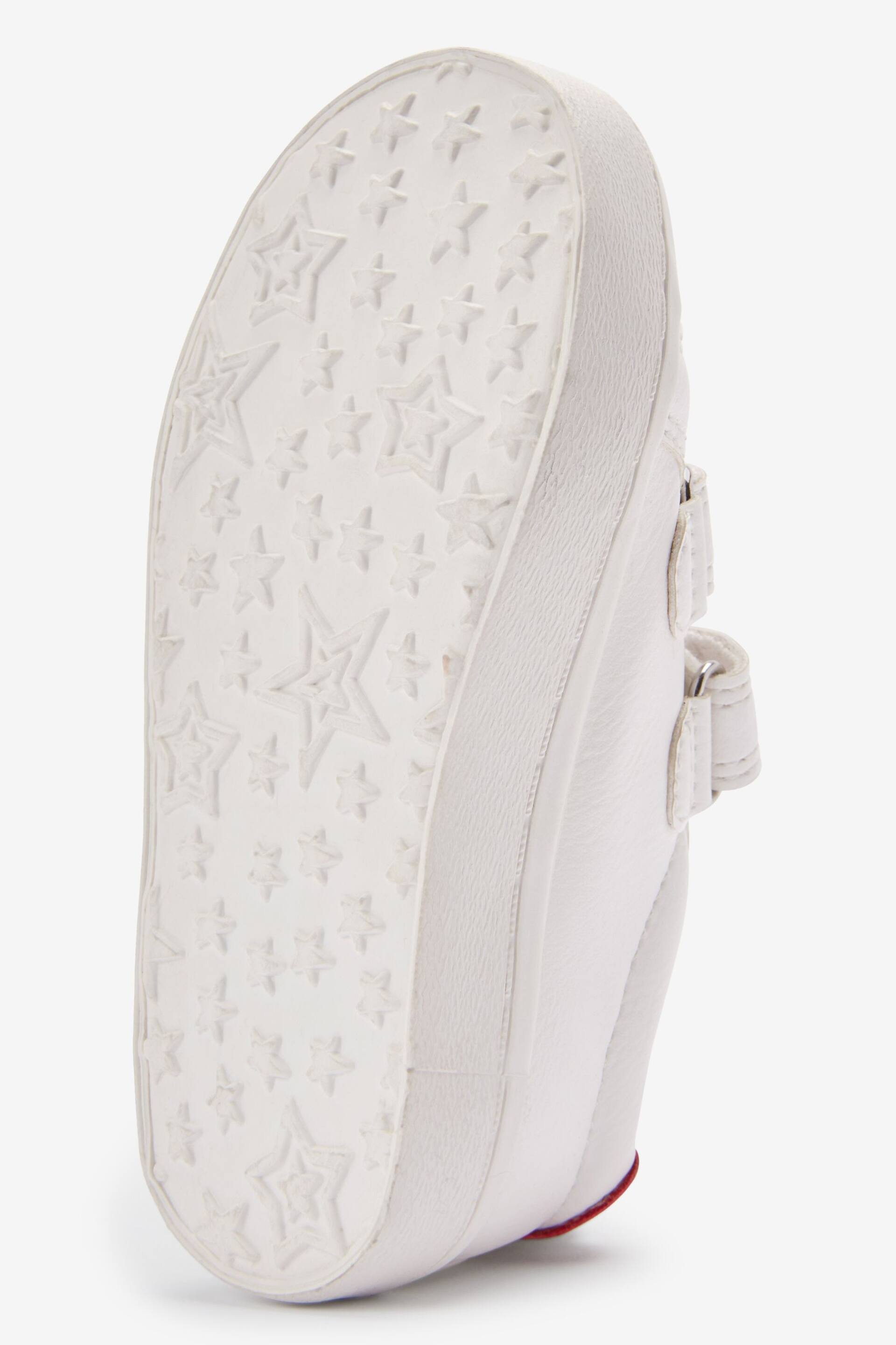 White Standard Fit (F) Star Touch Fastening Trainers - Image 4 of 4