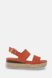 Novo Orange Wide Fit Sadie Espadrille Double Strap Sandals - Image 2 of 6