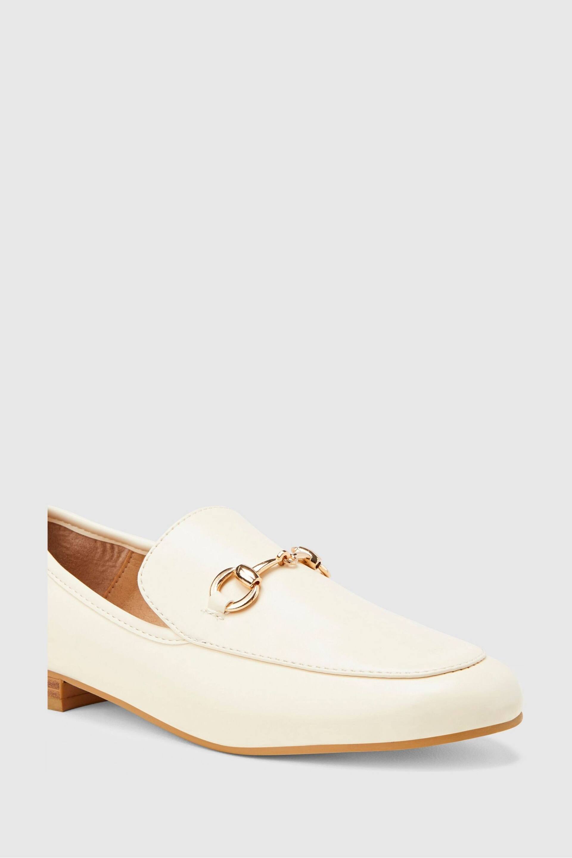Novo Cream Early Flat Loafers - Image 2 of 3