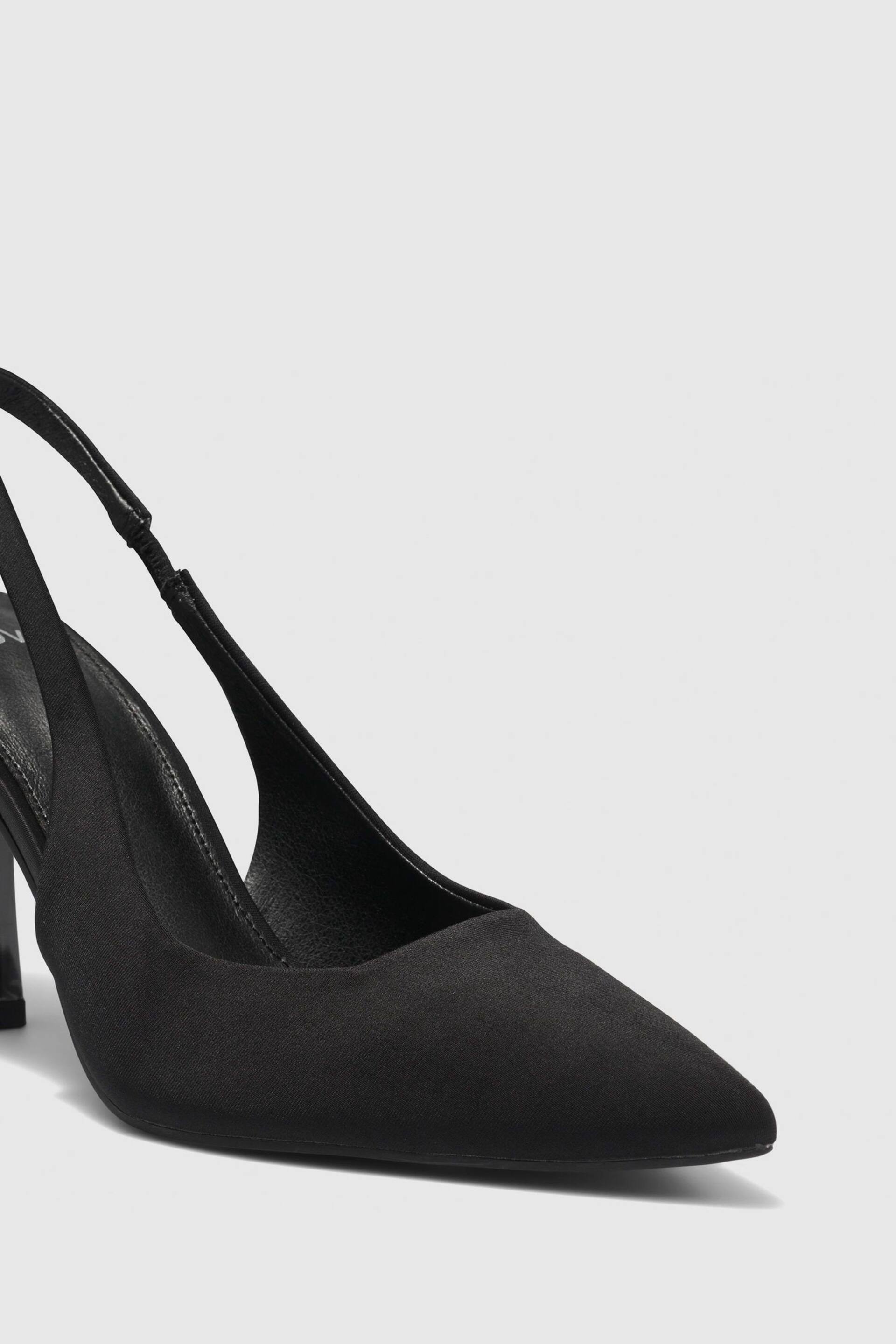 Novo Black Regular Fit Zafu Slingback Court Shoes - Image 3 of 4