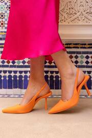 Novo Orange Regular Fit Zafu Slingback Court Shoes - Image 1 of 4