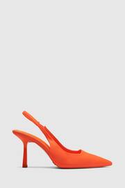 Novo Orange Regular Fit Zafu Slingback Court Shoes - Image 2 of 4