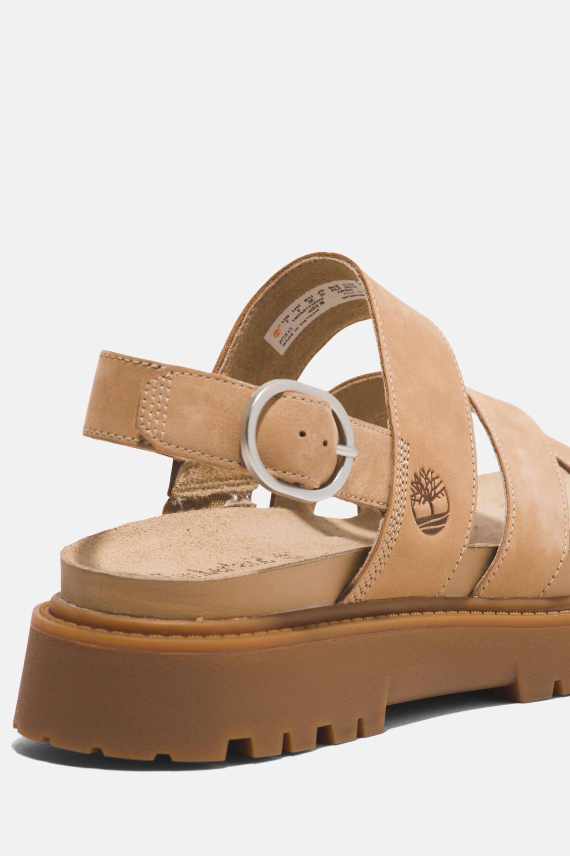 Timberland Cream Clairemont Way Cross Strap Sandals - Image 4 of 7