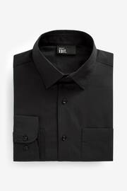 Black EDIT Boxy Fit Short Sleeve Cotton Shirt - Image 6 of 6