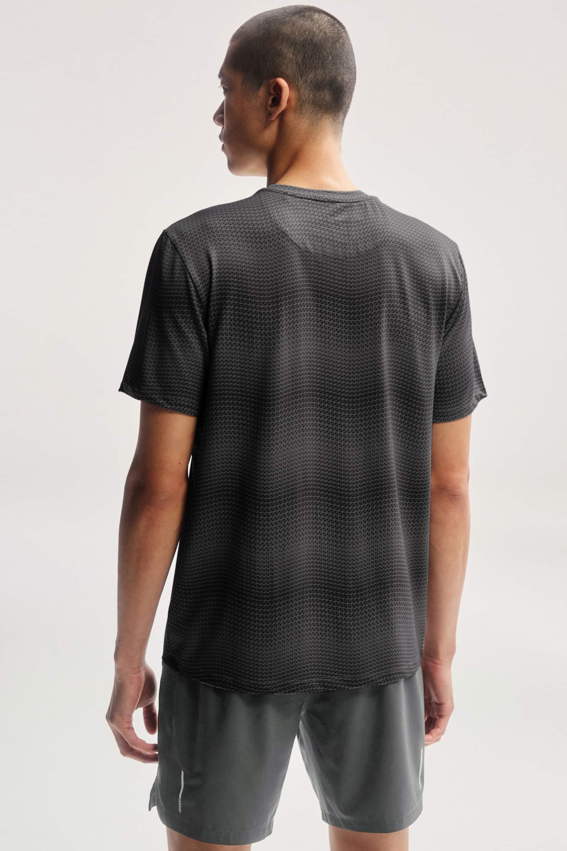 Dark Grey Printed Training T-Shirt - Image 3 of 9