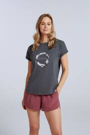 Animal Womens Grey Holly Organic Printed T-Shirt - Image 1 of 8