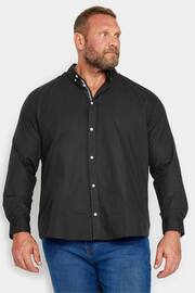 BadRhino Big & Tall Black Long Sleeve Poplin Shirt - Image 1 of 3