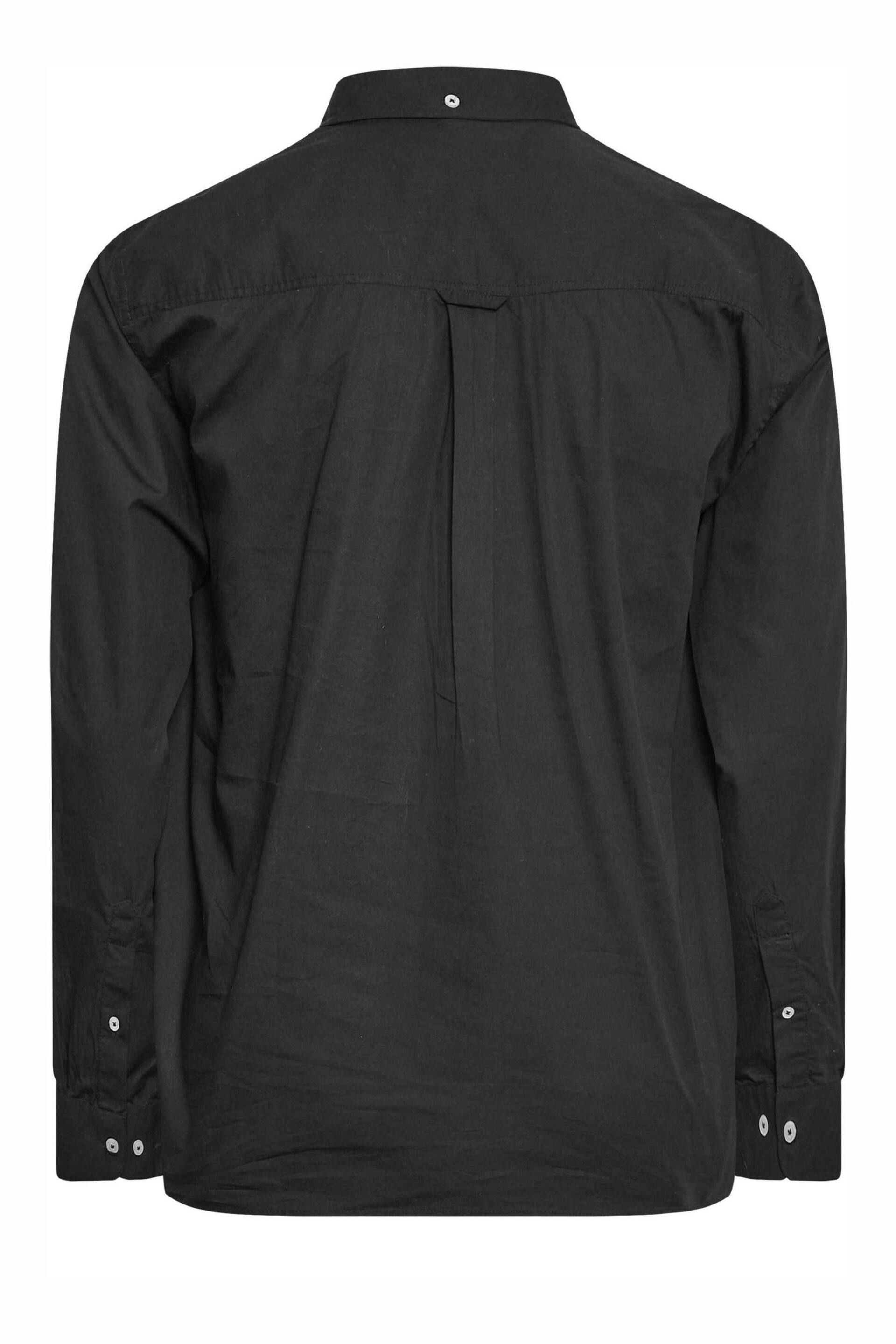 BadRhino Big & Tall Black Long Sleeve Poplin Shirt - Image 2 of 3