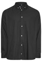 BadRhino Big & Tall Black Long Sleeve Poplin Shirt - Image 3 of 3