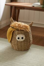 Natural Hamish The Highland Cow Storage Basket - Image 1 of 4