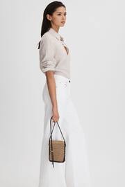 Reiss Natural Taylor Woven Cross-Body Phone Bag - Image 2 of 5