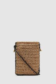 Reiss Natural Taylor Woven Cross-Body Phone Bag - Image 4 of 5