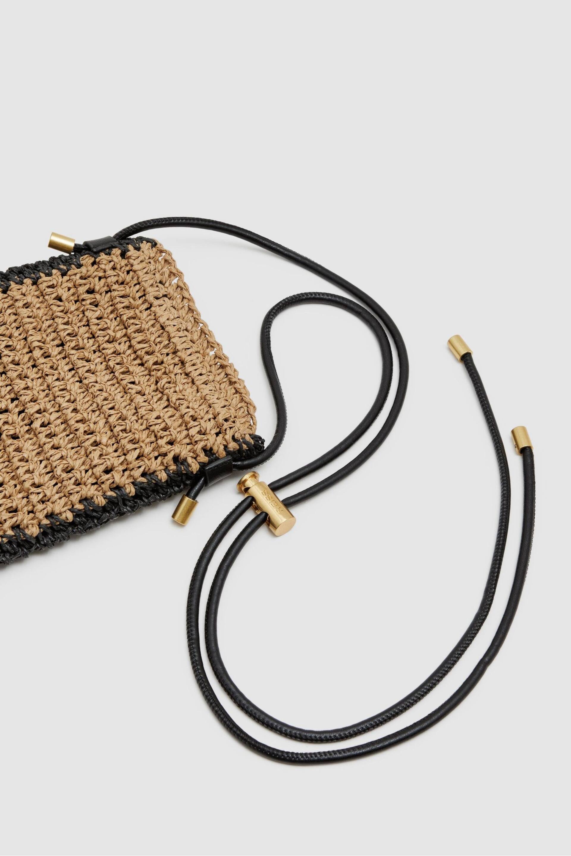 Reiss Natural Taylor Woven Cross-Body Phone Bag - Image 5 of 5