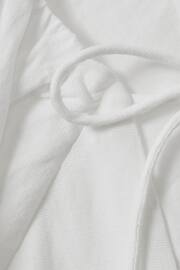 Reiss White Alice Lyocell Blend Puff Sleeve Midi Dress - Image 5 of 5