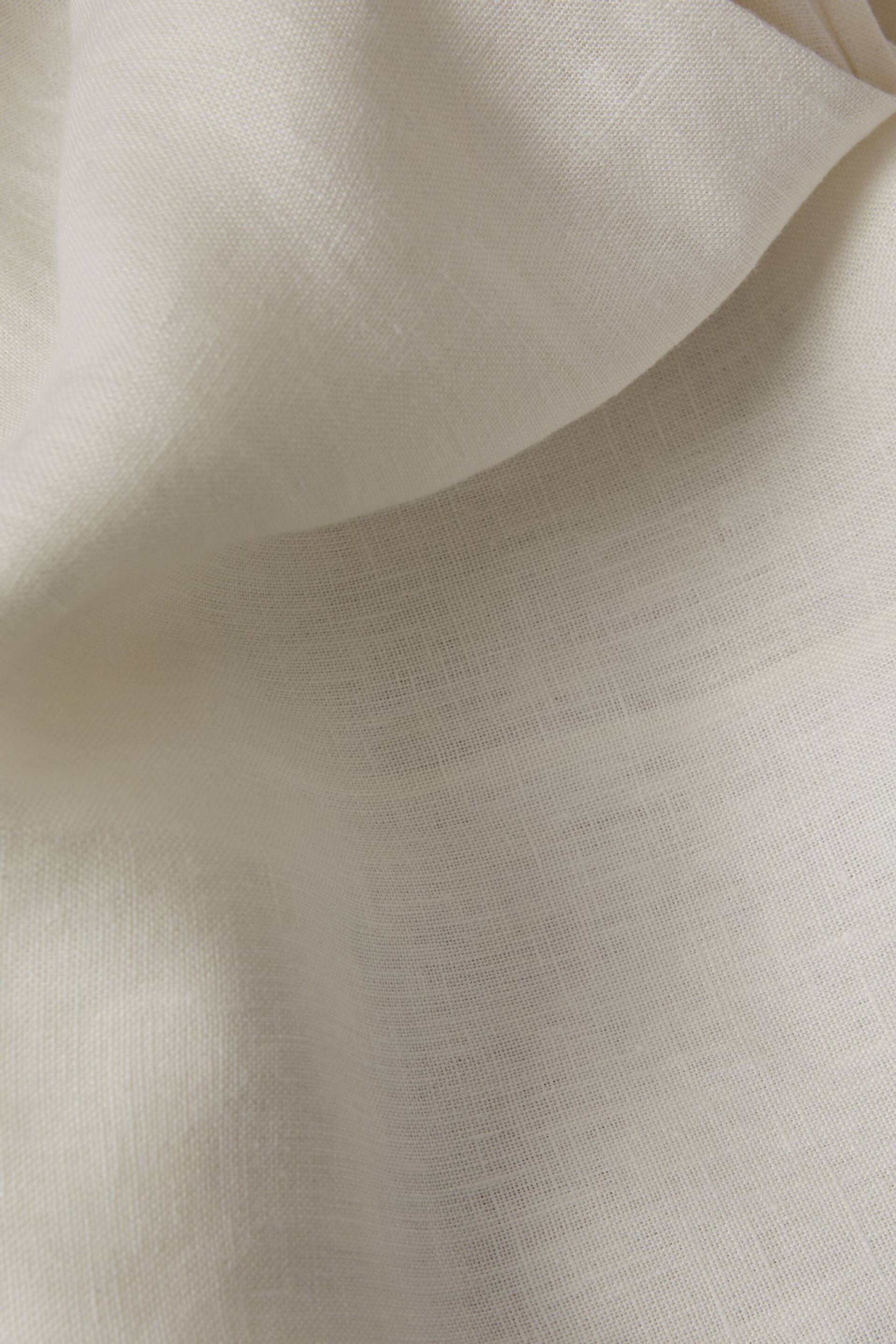 Reiss White Abigail High Rise Linen Maxi Skirt - Image 6 of 6