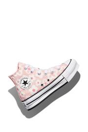 Converse Pink Floral Textured Eva Lift Youth Trainers - Image 10 of 13