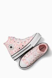 Converse Pink Floral Textured Eva Lift Youth Trainers - Image 7 of 13